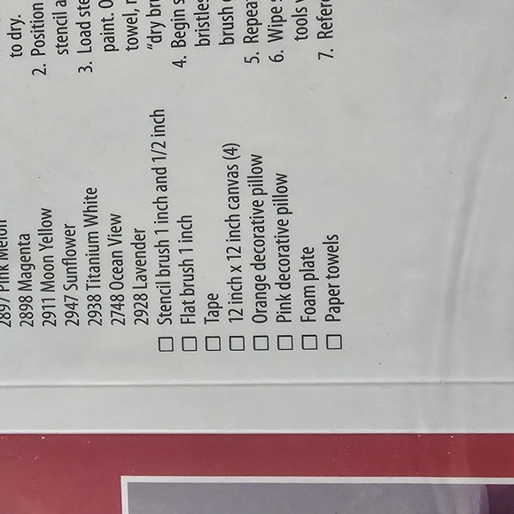 Folk art Stencil kit - Picture 3 of 3